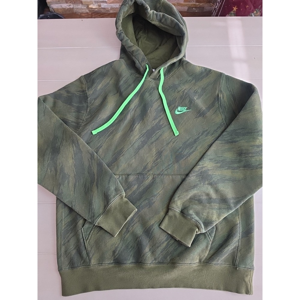 Nike‎ Mens Long Sleeve Pullover Hoodie Size Medium Camo
